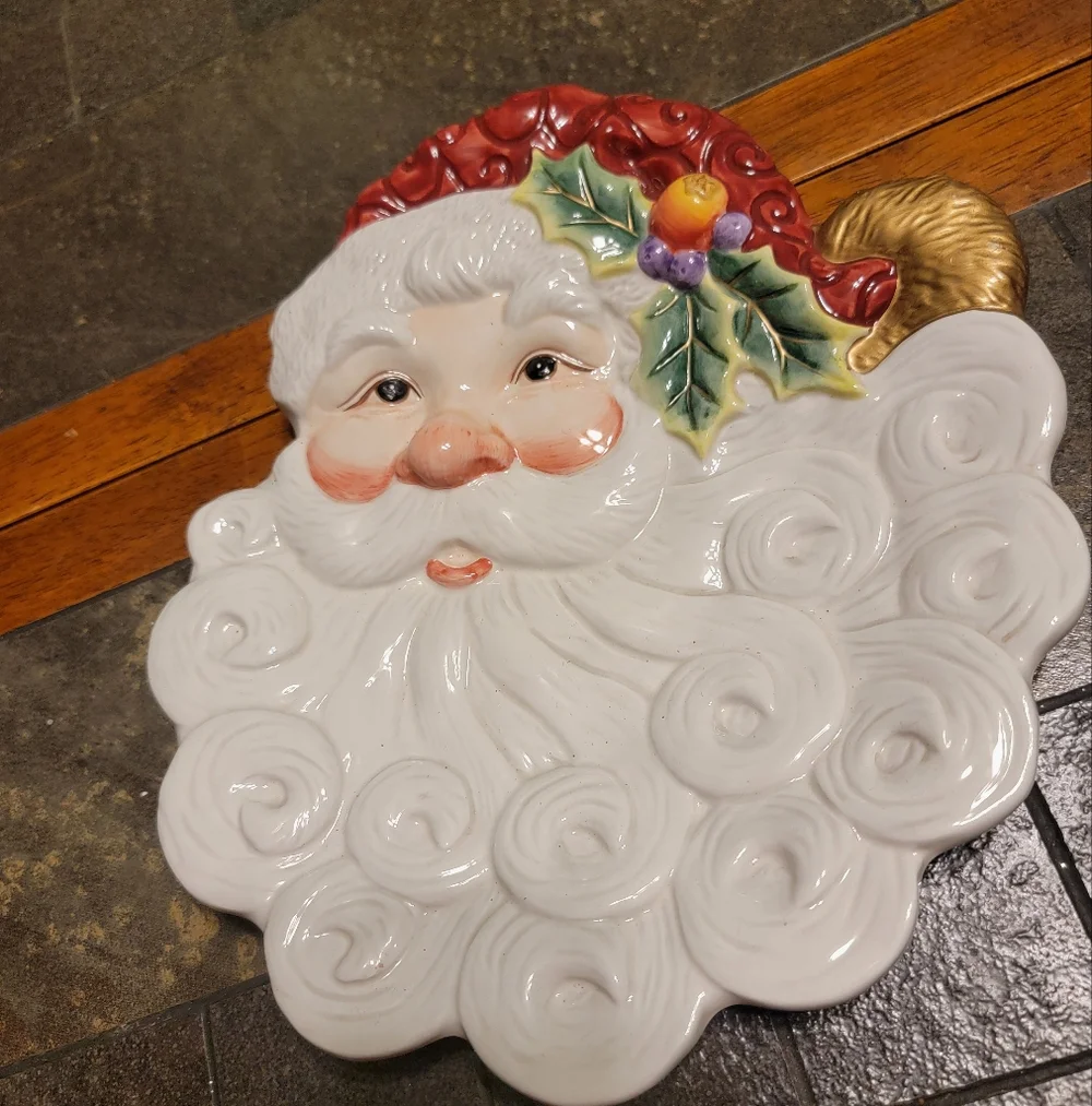 Fitz And Floyd Essentials Christmas Dish Set Canape Relish Candy‎ Lane Magolica